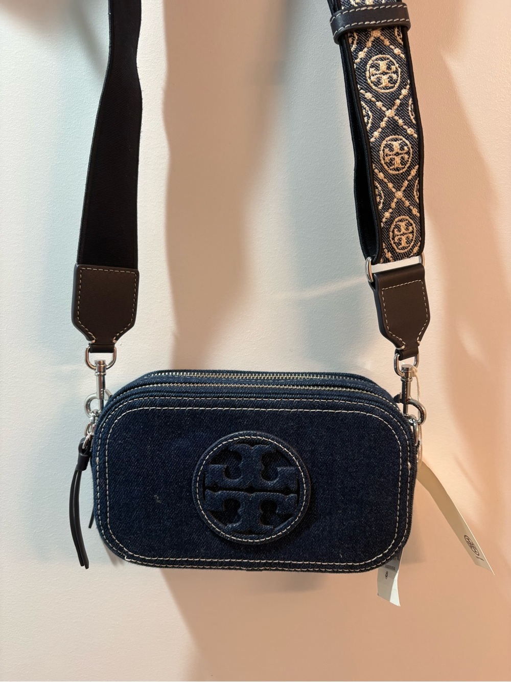 Tory Burch Mini Denim Miller Crossbody